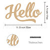 Laser Cut Unfinished Basswood Wall Decoration WOOD-WH0113-123-2