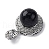 Natural & Synthetic Mixed Gemstone Pendants G-K339-04P-3