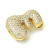 Rack Plating Brass Cubic Zirconia Pendants KK-S378-02G-E-2
