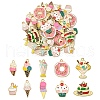40Pcs 10 Styles Alloy Enamel Pendants ENAM-YW0004-16-1