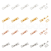 Unicraftale 20Pcs 4 Colors Brass Fold Over Clasps KK-UN0003-10A-1