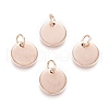 Ion Plating(IP) 304 Stainless Steel Charms EJEW-L238-03C-RG-1
