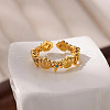 Brass Micro Pave Cubic Zirconia Cuff Rings for Women FS-WGE5B0B-03-1