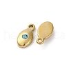 Real 14K Gold Plated 304 Stainless Steel Charms STAS-R005-09G-01-2