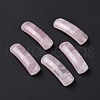 Natural Rose Quartz Connector Charms G-D460-02L-1