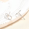 S925 Sterling Silver Stud Earrings EJEW-P305-02E-P-3