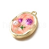 Alloy Enamel Pendants ENAM-K076-14B-G-2