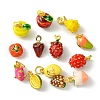 13Pcs 13 Styles Alloy Enamel Pendants FIND-FS0002-40-2