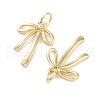 Rack Plating Brass Clear Cubic Zirconia Pendants KK-M293-16G-2