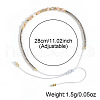Women's Natural Rose Quartz Faceted Round Beaded Braided Bracelets for Women OH4835-4