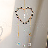 Obsidian Crystal Glass Sun Catcher Pendant PW-WG1FEFC-03-1