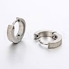 Fashionista Must-Have Unisex 304 Stainless Steel Hoop Huggie Earrings EJEW-G138-173P-2