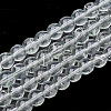 Drawbench Transparent Glass Beads Strands GLAD-Q012-4mm-04-1