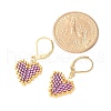304 Stainless Steel Leverback Earrings for Women EJEW-MZ00408-06-4