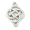 Tibetan Style Alloy Connector Charms TIBE-I026-6023AS-1
