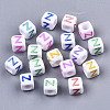 Opaque White Acrylic Beads SACR-R252-02-2