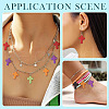 60Pcs 6 Colors Dyed Synthetic Turquoise Pendants HJEW-TAC0047-8