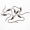 Antique Bronze Brass Earring Hooks X-KK-Q361-AB-1