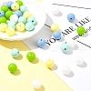 35Pcs Food Grade Eco-Friendly Silicone Focal Beads SIL-FS0001-22E-8