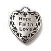 Retro 304 Stainless Steel Pendants STAS-L284-18AS-05-1