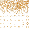 Unicraftale 450Pcs 4 Styles Brass Jump Rings KK-UN0002-76-1