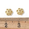 Flower Brass Bead Caps KK-F892-34G-01-2