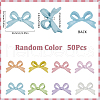 SOFPLATE 50Pcs Baking Paint Opaque Alloy Beads FIND-SP0002-43-2