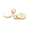 Golden Plated 304 Stainless Steel Charms STAS-C022-01D-G-3