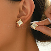 Elegant Brass Stud Earrings ZT2214-2-1