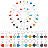   12 Sets Glass Pendants GLAA-PH0002-51-1