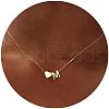 Simple Style Adjustable 316L Surgical Stainless Steel Heart and Initial Pendant Necklaces for Women WG95AEF-13-1