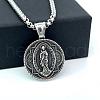 Retro Rock Punk Men's Vintage Greek Mythology Stainless Steel Pendant Necklaces CI6381-4