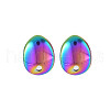 Rainbow Color 304 Stainless Steel Stud Earring Findings STAS-N098-020-2