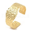304 Stainless Steel Textured Wide Cuff Bangles BJEW-P302-10G-1