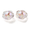 UV Plating Rainbow Iridescent Acrylic Beads OACR-A014-03D-2