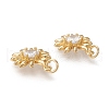 Brass Micro Pave Cubic Zirconia Pendants KK-K246-23G-3