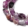 Natural Lepidolite/Purple Mica Stone Beads Strands G-S383-01-4