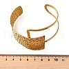 Exaggerated 304 Stainless Steel Cuff Bangles for Women BJEW-V005-02G-3