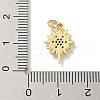Brass Micro Pave Cubic Zirconia Pendants KK-M300-06G-01-3
