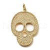 Brass Micro Pave Cubic Zirconia Pendants KK-U055-08G-03-1