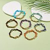 7Pcs 7 Style Natural & Synthetic Mixed Stone Chips Stretch Bracelet Set for Women BJEW-JB08515-2