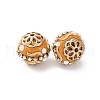 Handmade Resin Indonesia Round Beads IPDL-P005-16KCG-01-2