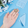 BENECREAT 925 Sterling Silver Bead Tips with Suede Fabric Square Silver Polishing Cloth FIND-BC0013-10B-3