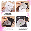 20 Patterns Non-woven Fabrics Water-soluble Embroidery Aid Drawing Sketch DIY-TAC0100-009-4