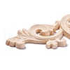 Rubber Wood Carved Onlay Applique AJEW-L080-12-3