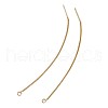 Brass Stud Earring Findings KK-TA0007-12G-3