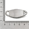 304 Stainless Steel Crystal Rhinestone Connector Charms STAS-M119-06C-AS-3