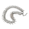 304 Stainless Steel Spiked Horse Eye Link Chain Necklaces for Women NJEW-Z086-04P-2