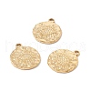 Ion Plating(IP) 304 Stainless Steel Pendants STAS-E153-01G-1