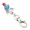 10Pcs Mushroom Angel Glass Pearl & Lampwork Pendant Decorations HJEW-MZ00232-7